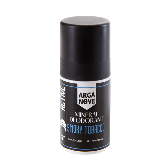 Dezodorant mineralny ałunowy Smoky Tobacco roll-on