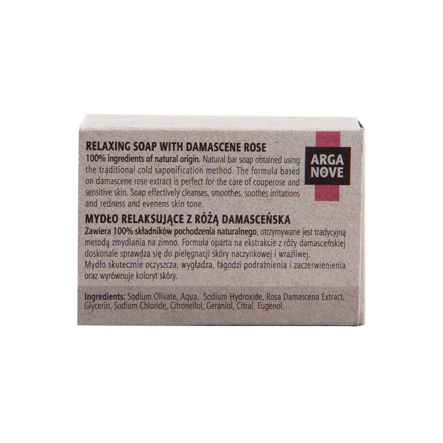 Naturalne mydło z olejem różanym relaksujące