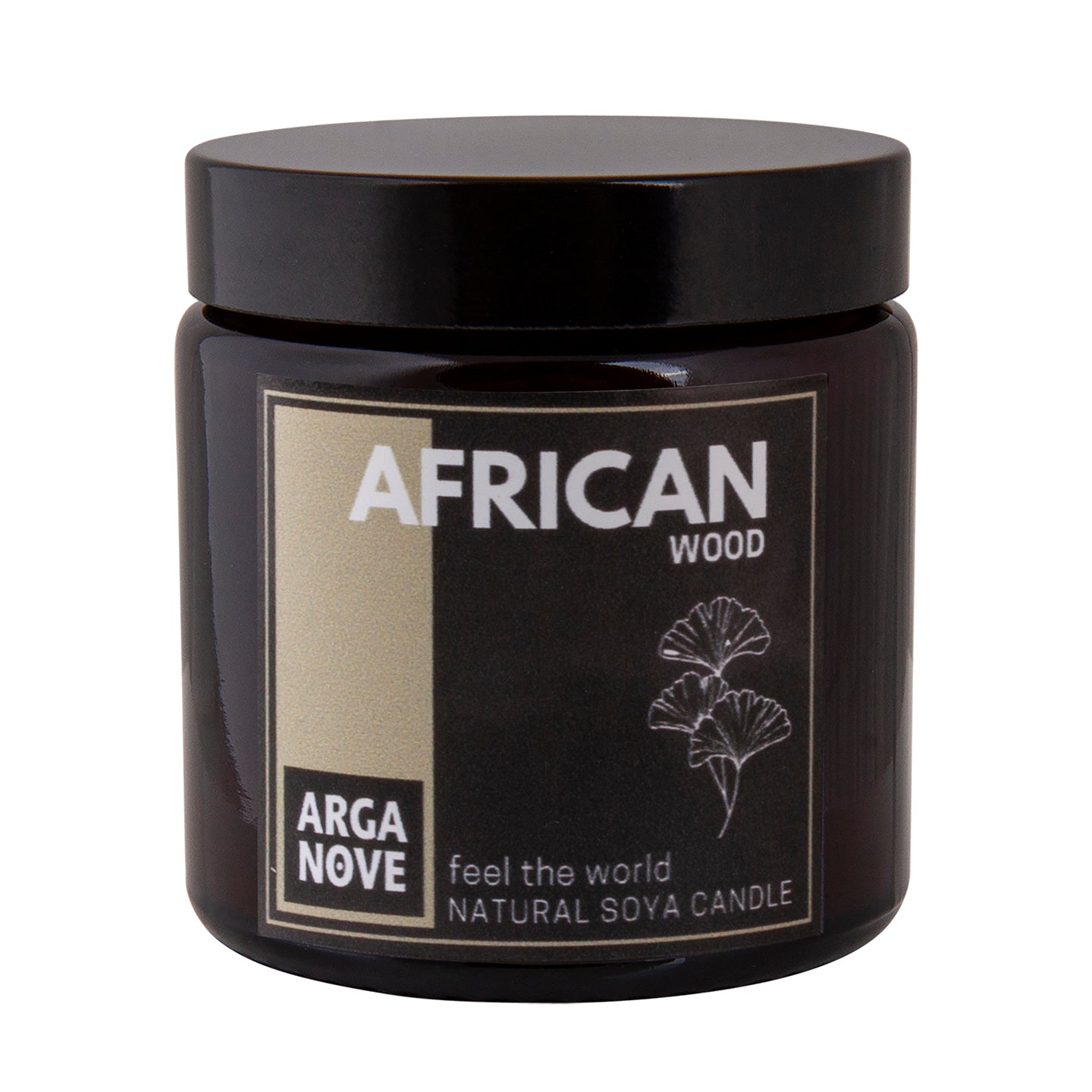 Naturalna sojowa świeca African Wood