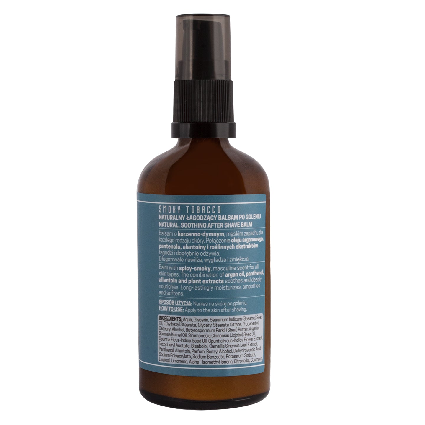 Naturalny łagodzący balsam po goleniu Smoky Tobacco