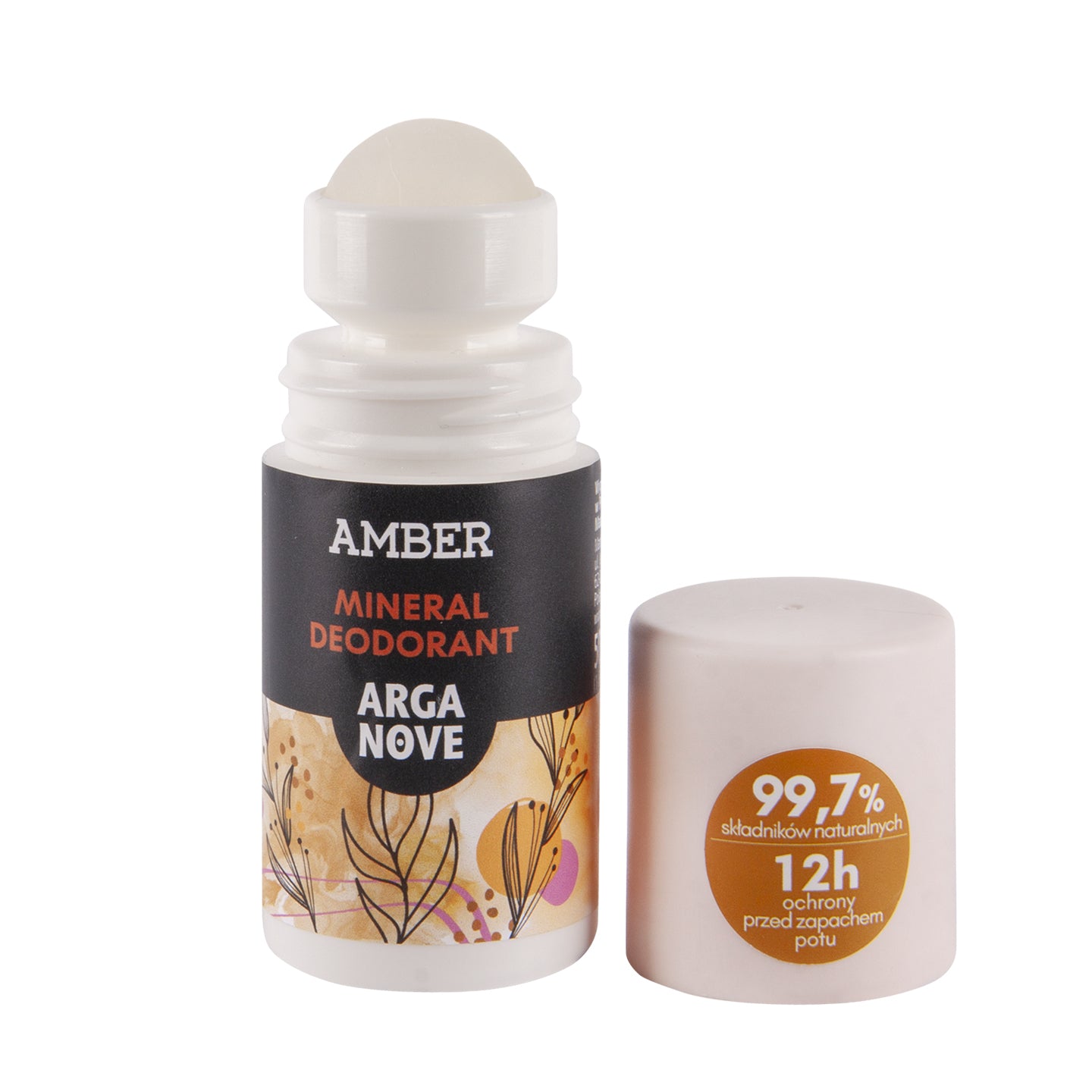 Dezodorant mineralny ałunowy amber roll-on