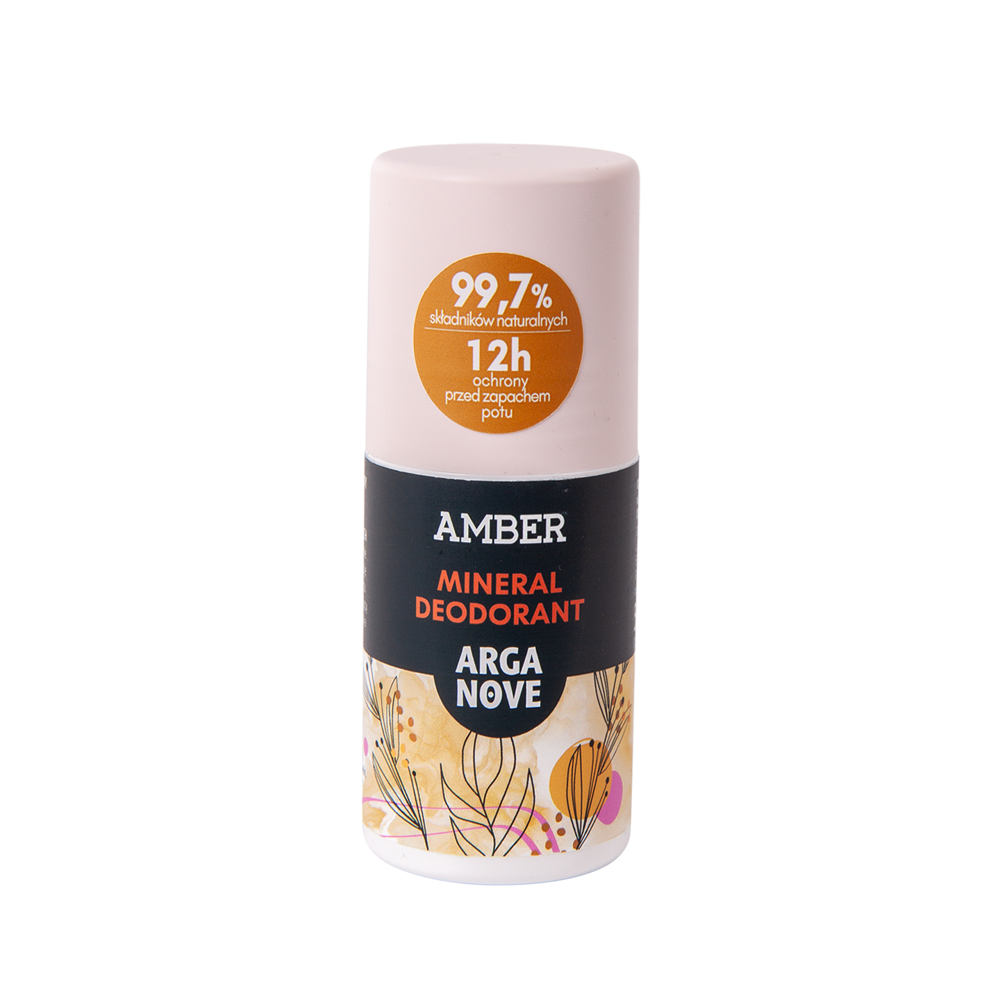 Dezodorant mineralny ałunowy amber roll-on