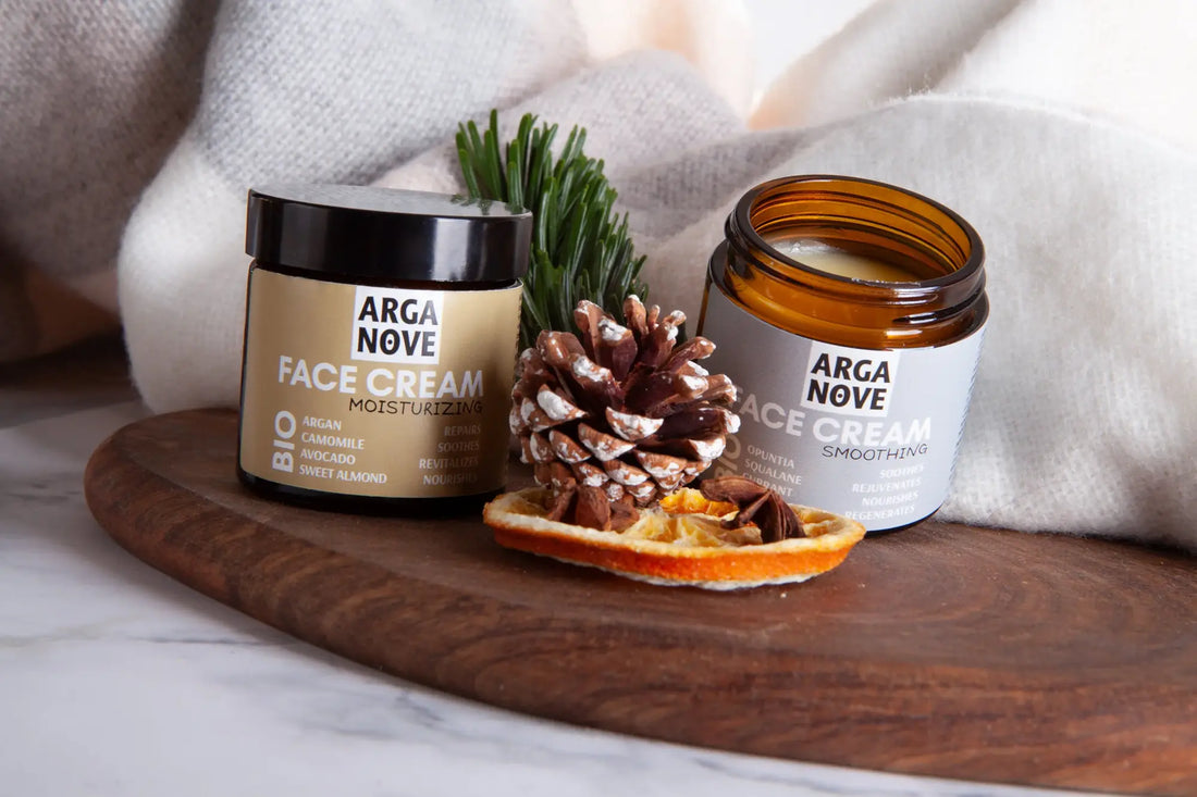 pielęgnacja twarzy zimą - kremy do twarzy arganove