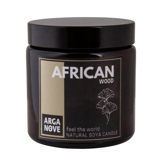Naturalna sojowa świeca African Wood