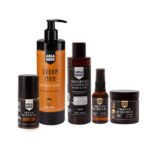 Zestaw kosmetyków dla niego o zapachu piżma, drewna cedrowego i pomarańczy - Urban Men Fresh Energy