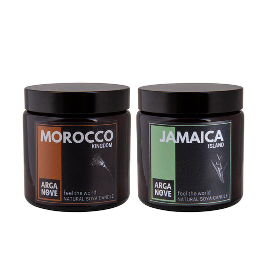 Relaksujący zestaw naturalnych świec sojowych dla domu